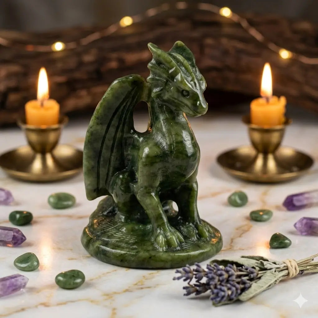 Xiu Jáde sárány szobor WhiteAngel Spiritua