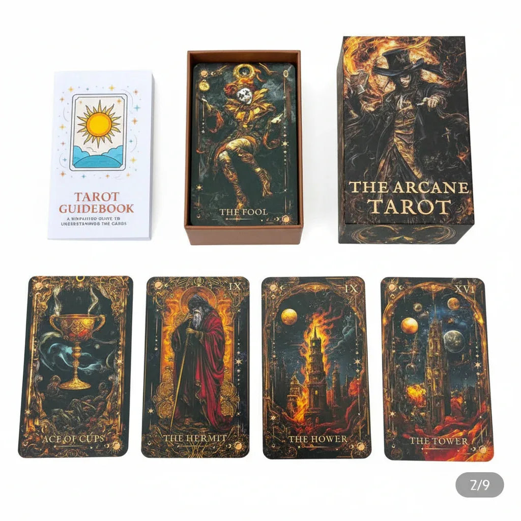 Professzionális termékfotó - The Arcane Tarot teljes csomag