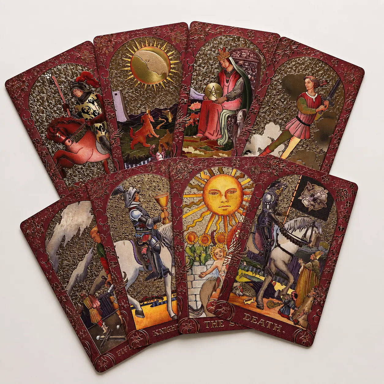 Puha dobozos hagyományos tarot kártya