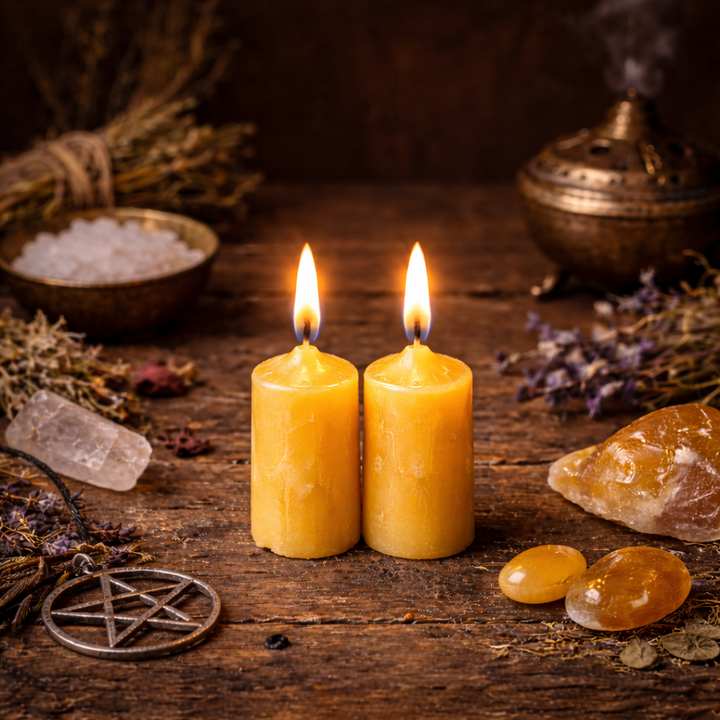 Rituákékhoz meditációkhoz tökéletes mini rituálé gyertya. WhiteAngel Shop