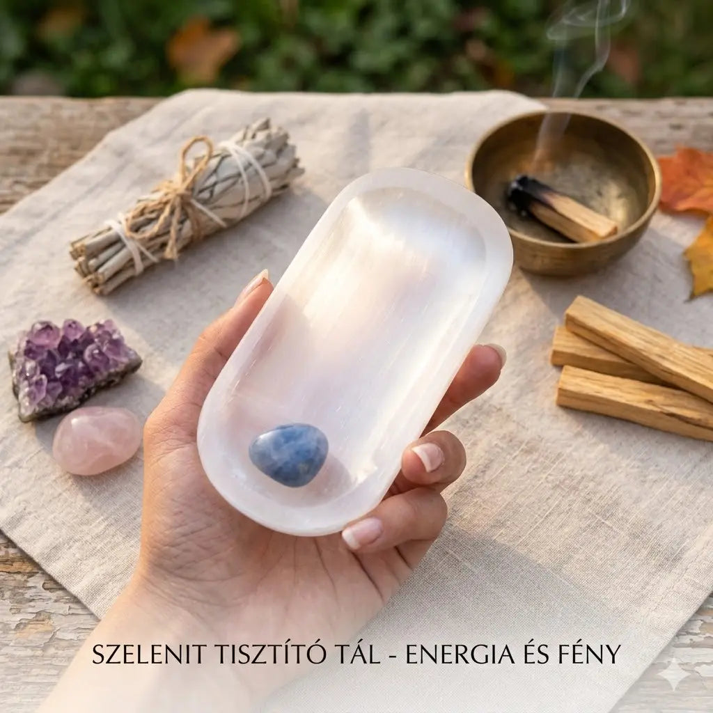 Szelenit kristály tálka WhiteAngel Spiritual