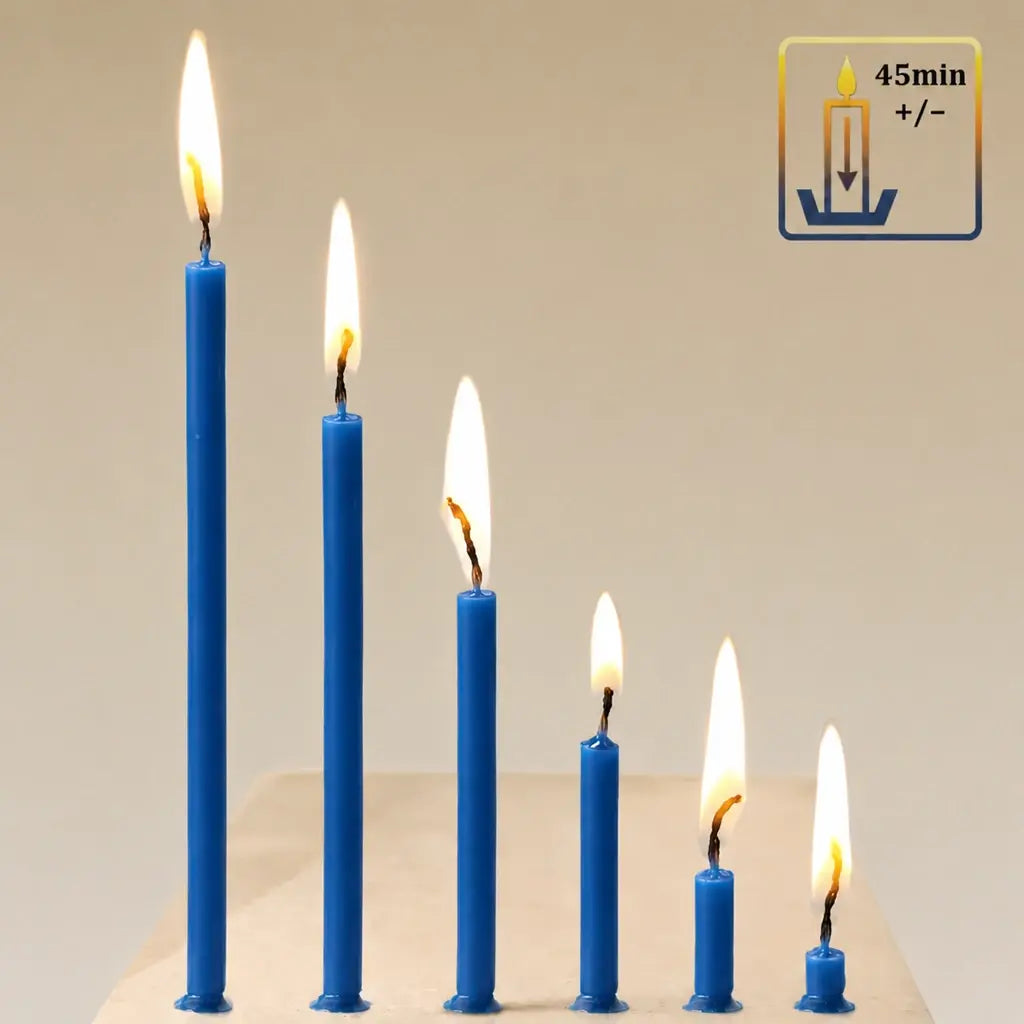 Exkluzív Kék Rituális Gyertya – 16cm